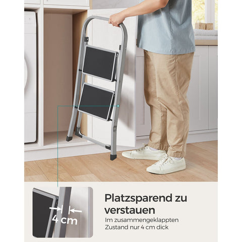 Rootz Gray Steel Folding Camping Chair - Beach Chair - Portable Chair - Heavy Duty - Compact Design - 45.5cm x 82cm x 55cm - Folded 45.5cm x 90cm x 4cm - Lightweight 4.3kg - Max Load 150kg