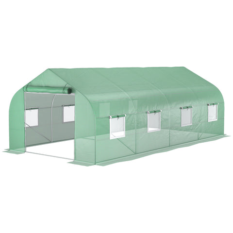 Rootz Garden Tunnel Greenhouse - Plant Shelter - Plant Protector - UV Protection - 595cm x 300cm x 210cm