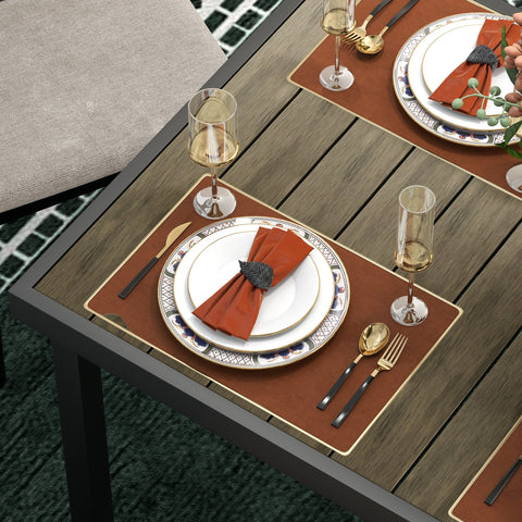 Rootz Garden Table for 8 - Outdoor Lounge Table - Patio Table - Weather-Resistant - 190 x 90 x 74 cm