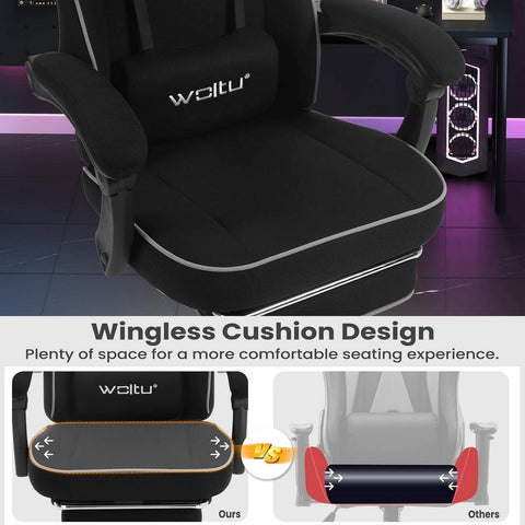 Rootz Gaming Chair - Office Chair - High Back Racing Chair - Mesh Cover - SGS Tested - 63.5cm x (117.5-125.5) x 60cm