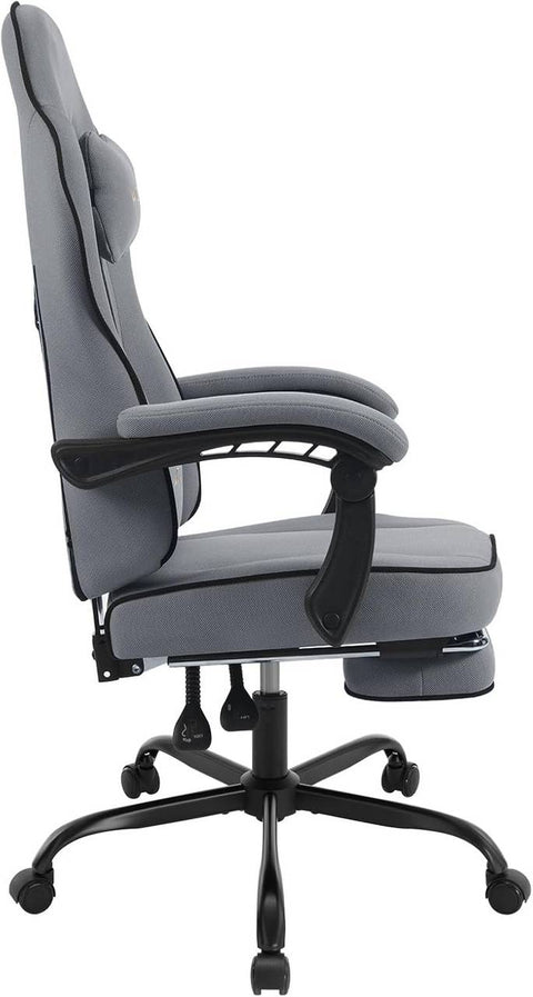 Rootz Gaming Chair - High Back Office Chair - Mesh Fabric - Wide Padded Seat - Ergonomic Design - 63.5cm x (117.5-125.5cm) x 60cm