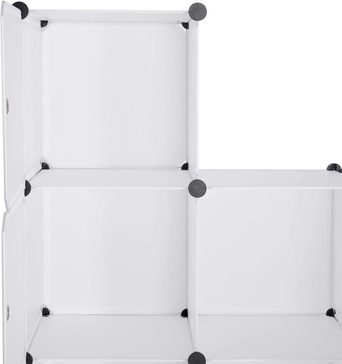 Rootz 9-Cube Shelf Storage Organizer - Shoe Rack - Modular Cabinet - Space Saving - 111cm x 111cm x 35cm