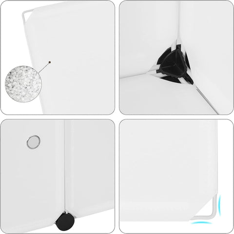 Rootz 9-Cube Shelf Storage Organizer - Shoe Rack - Modular Cabinet - Space Saving - 111cm x 111cm x 35cm