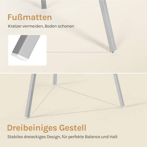 Rootz Freestanding Clothes Rack - Metal Cloakroom Stand - Hall Tree - Space-Saving Storage - 45.5x180x45.5cm with 9 Hooks & 1 Shelf Grey