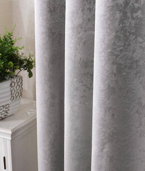 Rootz Cardine Thermal Curtain - Light Blocking Drapes - Energy Saving Curtains - Grey, UV Protection, 135cm x 245cm