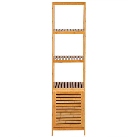 Rootz Bamboo 5-Shelf Organizer - Storage Rack - Display Shelf - High-Quality, Durable, Space-Saving - 36cm x 33cm x 140.1cm