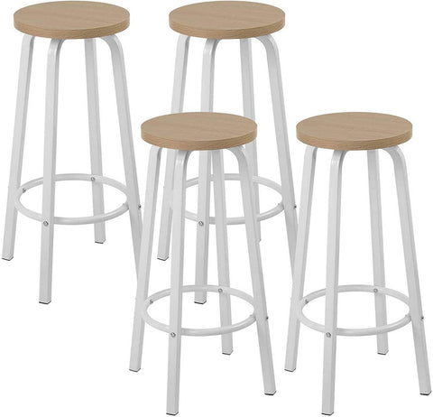 Rootz Bar Stool - Counter Stool - Industrial Chair - Modern Minimalist Design - Durable & Scratch Resistant - Ergonomic Comfort - 30cm x 72cm