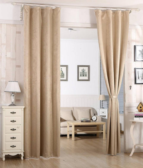 Rootz Cardine Thermal Curtain - Drapes - Blackout Curtains - Heat & Energy Saving - 135x175cm Brown