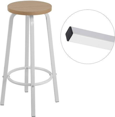 Rootz Bar Stool - Counter Stool - Industrial Chair - Modern Minimalist Design - Durable & Scratch Resistant - Ergonomic Comfort - 30cm x 72cm