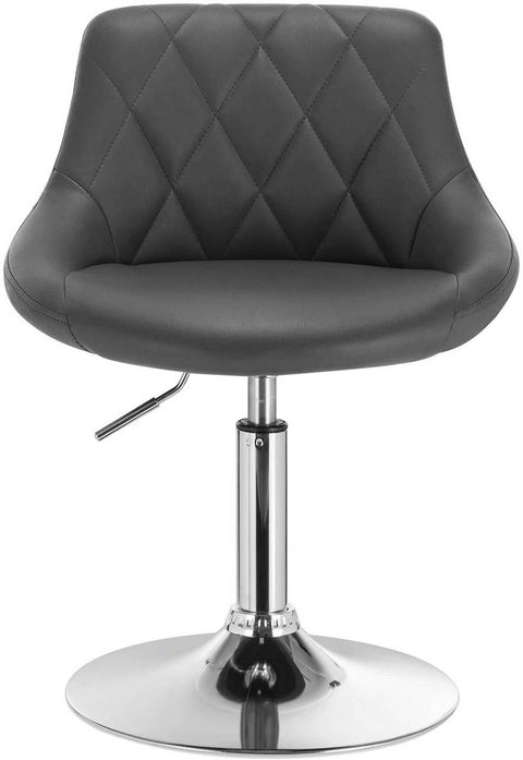 Rootz Set of 2 Bar Stools - Counter Stools - Adjustable Swivel Chairs - Comfortable & Ergonomic - Sturdy & Safe - Easy Maintenance - Faux Leather - 47cm x 37cm x 66-82cm