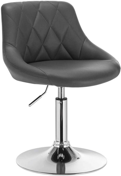 Rootz Set of 2 Bar Stools - Counter Stools - Adjustable Swivel Chairs - Comfortable & Ergonomic - Sturdy & Safe - Easy Maintenance - Faux Leather - 47cm x 37cm x 66-82cm