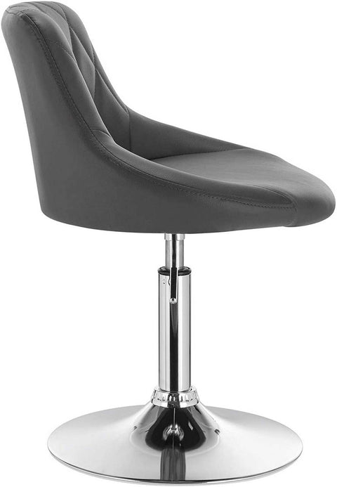 Rootz Set of 2 Bar Stools - Counter Stools - Adjustable Swivel Chairs - Comfortable & Ergonomic - Sturdy & Safe - Easy Maintenance - Faux Leather - 47cm x 37cm x 66-82cm