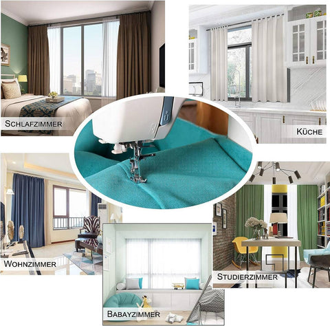 Rootz Cardine Thermal Curtain - Blackout Curtain - Insulated Drape - Energy Saving - 135x245cm Grey with Eyelets