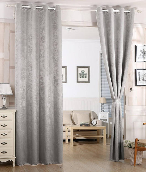Rootz Cardine Thermal Curtain - Light Blocking - Insulating - Energy-Saving - Grey - 135x175cm - Darkening - Easy Installation