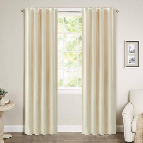 Rootz Luxurious Velvet Blackout Curtains - Drapes - Window Coverings - Light Blocking - Thermal Insulation - Easy Installation - 140cm x 225cm/245cm/270cm