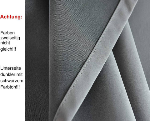 Rootz Disassembly Curtain - Opaque Drapes - Grey Panels - Energy Saving & Sound Absorbing - 135x225 cm