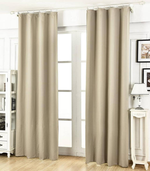 Rootz Opaque Curtain - Blackout Drape - Energy-Saving Curtain - Heat Repellent - 135cm x 225cm