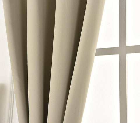 Rootz Opaque Curtain - Blackout Drape - Energy-Saving Curtain - Heat Repellent - 135cm x 225cm