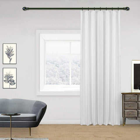 Rootz Dambling Opaque Curtain - White- Energy-Saving Drape - Sound Swallowing - 135x225cm - Heat & Cold Repellent