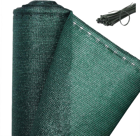 Rootz HDPE Privacy Fence Screen - Protection Screen - UV and Wind Resistant - Durable - Easy Installation - Customizable Dimensions - Green - 1m to 2m x 6m to 30m