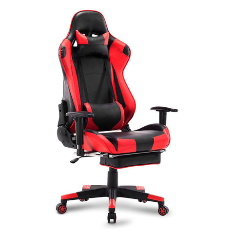 Rootz Gaming Chair - Ergonomische bureaustoel - Computerstoel - Schuim met hoge dichtheid - Verstelbare steun - Duurzaam metalen frame - 124cm-132cm x 47cm-55cm