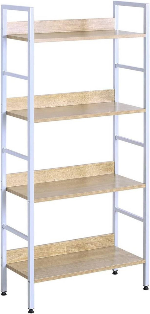 Rootz Modern High Shelf Bookcase - Display Shelf - Storage Unit - Durable & Attractive Design - Easy Maintenance - Stable & Sturdy - 60cm x 27.5cm x 126cm