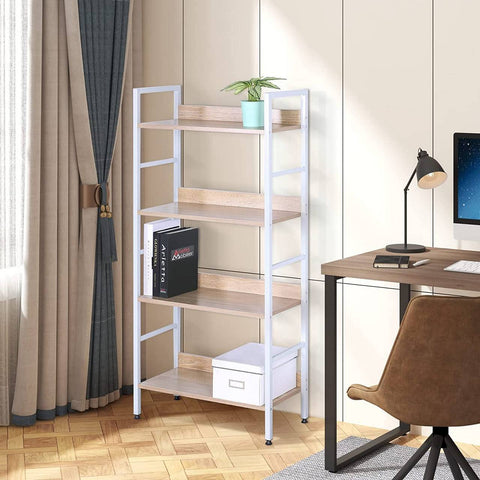 Rootz Modern High Shelf Bookcase - Display Shelf - Storage Unit - Durable & Attractive Design - Easy Maintenance - Stable & Sturdy - 60cm x 27.5cm x 126cm