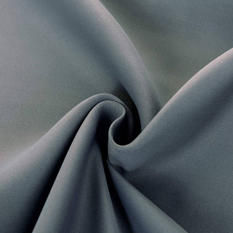 Rootz Slate Grey Opaque Curtain - Blackout Drapes - Thermal Insulation - Energy Saving - 135cm x 245cm