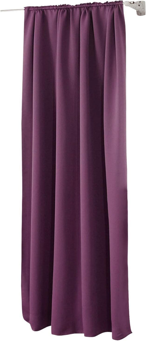 Rootz Purple Blackout Curtain - Opaque Drapes - Light Blocking Curtains - Energy Efficient - 135cm x 245cm