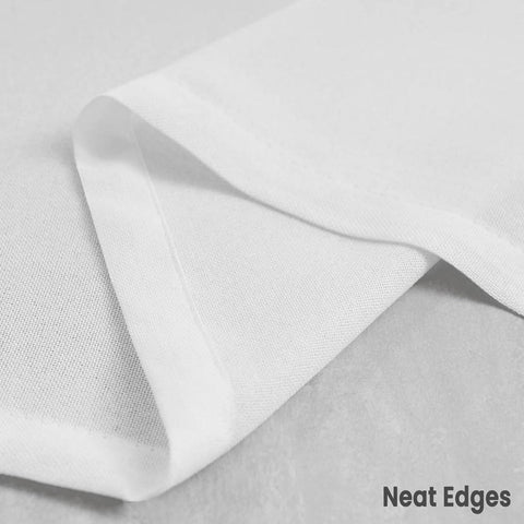 Rootz Semi-Transparent Voile Curtains - Linen Look - Window Drapes - UV Protection - 135cm x 225cm