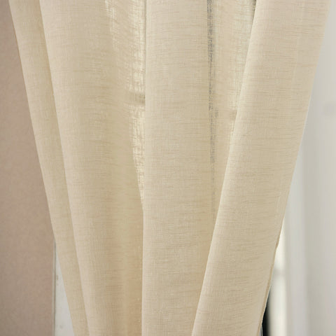 Rootz Transparent Curtain - Linen Optics - Window Treatment - Durable & Light - 140x225 cm - Easy Care - Breathable & Wear-resistant