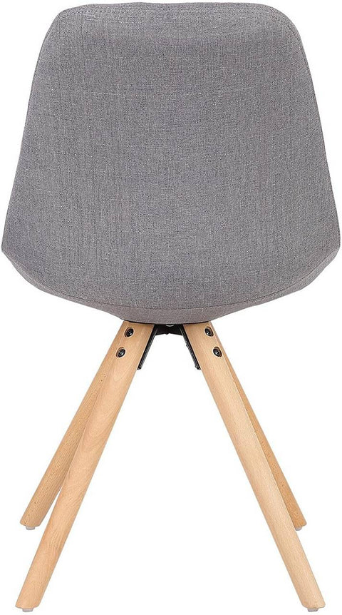 Rootz Dining Chair - Comfort Chair - Stylish Seating - Linen Upholstery - Ergonomic Design - Durable Solid Wood Legs - Floor Protection - 83cm x 43cm x 39cm