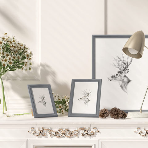 Rootz Artos Style Wooden Frame Photo Gallery - Picture Frames - Photo Holders - High-Quality Solid Wood - Versatile Display - Easy Setup - 20cm x 30cm