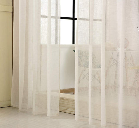 Rootz Curtain - Drapes - Linen Imitation - Durable & Light - 140cm x 175cm - Brown- Breathable Fabric