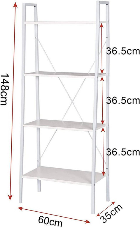 Rootz Modern Multi-Functional Shelf - Storage Rack - Bookcase - Elegant Design - Durable Materials - Easy Assembly - 60cm x 35cm x 148cm