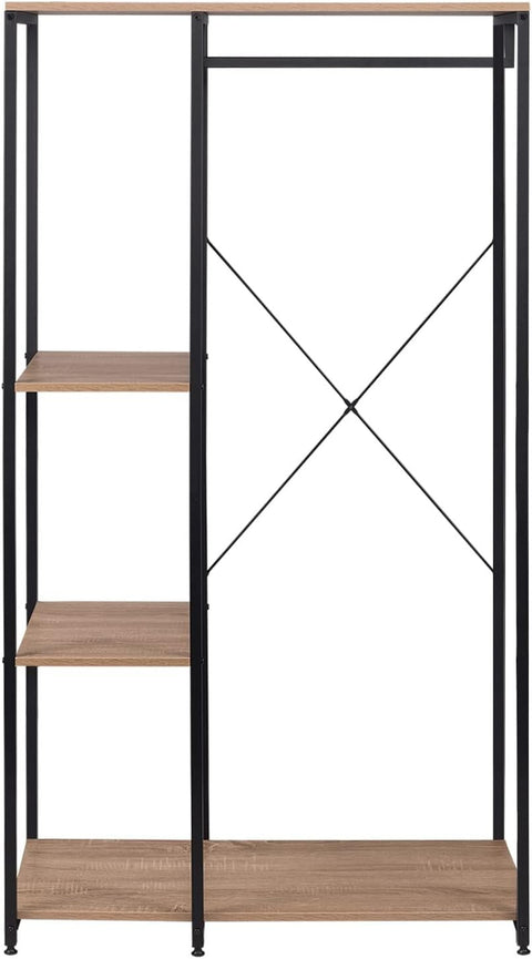 Rootz Multifunctional Clothes Rack - Garment Organizer - Wardrobe Stand - Ample Storage - Durable & Stable - Easy Assembly - 90cm x 40cm x 167cm