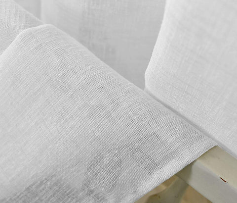 Rootz 1 Piece Transparent Curtain - Sheer Linen Optics - Window Drapery - Breathable Privacy - 140cm x 175cm - Versatile & Durable Decor