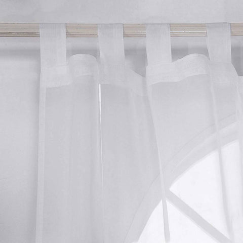 Rootz Transparent Voile Curtain - Sheer Drapes - Living Room Curtains - Tearproof & Breathable - 140 x 175 cm