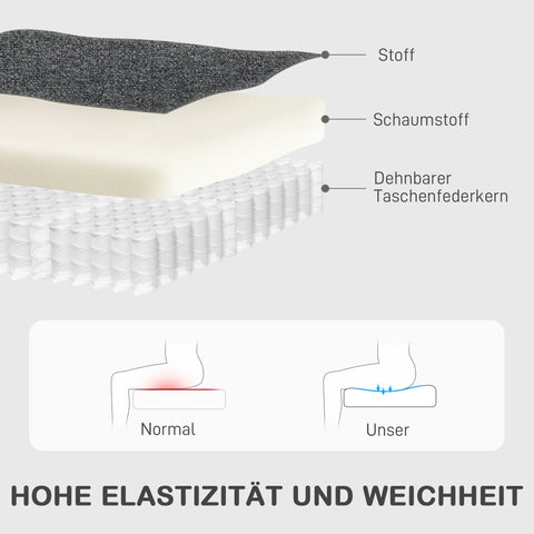 Rootz Relaxation Armchair - Adjustable Lying Chair - Modern Living Room Armchair - High-Density Foam Comfort - Grey - 63x98cm