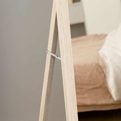 Rootz Full Length Mirror - Dressing Mirror - Floor Mirror - Crystal Clear Reflection - 160 x 50 cm - White Frame - Shatterproof Safety Glass