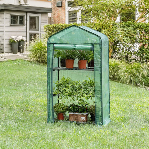 Rootz Greenhouse Foil Shelter - Plant Protector - Mini Conservatory - UV & Weather Resistant - 69x49x125 cm
