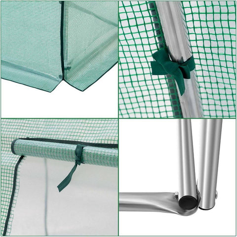 Rootz Greenhouse - Winter-Proof Garden Shelter - Plant Protection Tent - UV & Frost Resistant - 300x300x200cm Steel Frame