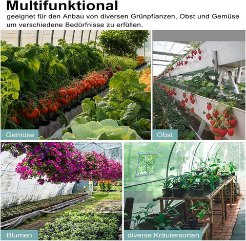 Rootz Growhouse - Greenhouse - Winter Shelter - Weather Protection - Steel Frame - 300x300x200 cm - White