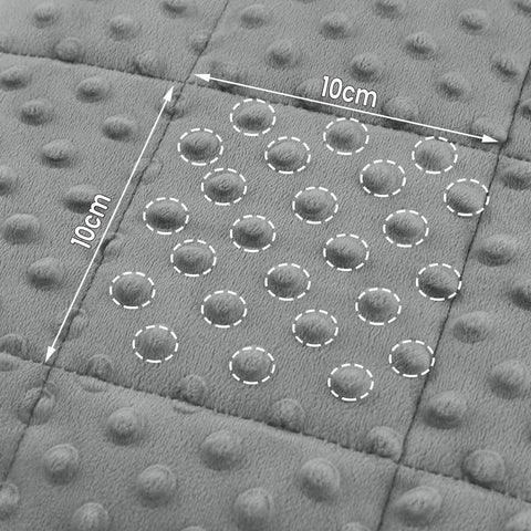 Rootz Children's Weighted Blanket - Therapy Blanket - Calming Cover - Promotes Deep Sleep - Grey - 90x120cm, 1.4kg