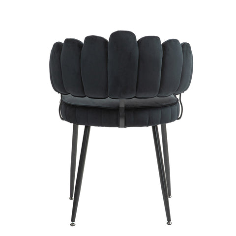 Rootz 2 Piece Set Velvet Dining Chairs - Dining Room Chairs - Office Chairs - Luxurious Comfort - 57.98cm x 56cm x 78cm