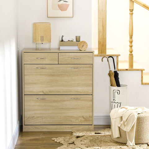 Rootz Shoe Cabinet - Shoe Storage - Shoe Organizer - Aluminum Handles - Adjustable Shelf - 80cm x 30cm x 91.5cm