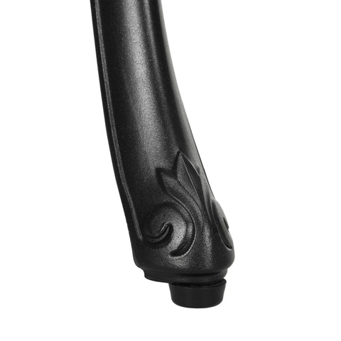 Rootz Garden Furniture Set - 2 Seats - Outdoor Chairs - Cast Aluminum - Retro Style - 44x49x88cm Chair, Ø60x66cm Table