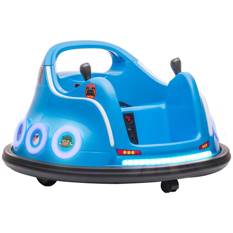 Rootz Kids Bumper Car - Electric Vehicle - Ride-On Toy - 360° Rotation Fun - 73cm x 73cm x 44cm - USB & LED Lights
