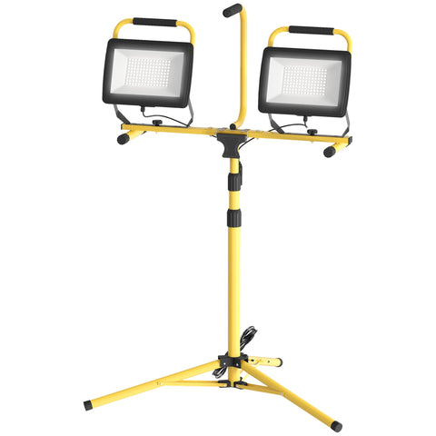 Rootz Construction Site Spotlight - Work Light - LED Lamp - 17000LM, IP65 Waterproof, 75cm x 62cm x 170cm
