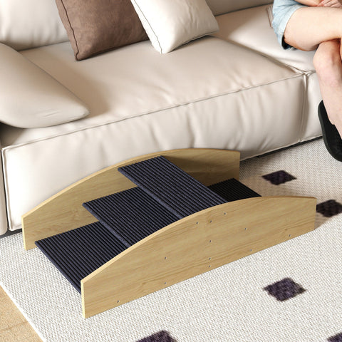 Rootz Agility Dog Swing - 2-in-1 Rocker & Stairs - Non-Slip Pet Ramp - Fir Wood - Enhances Balance & Agility - 80cm x 39.5cm